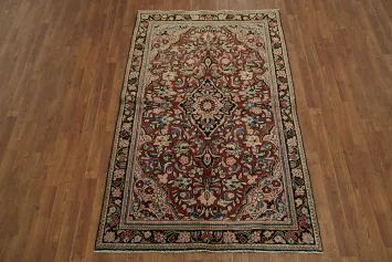 Elegant Traditional Mahal Persian Rug 4x7
