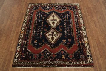 Traditional Vintage Sirjan Persian Rug 5x5