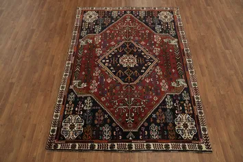 Elegant Vintage Shiraz Persian Area Rug 5x8