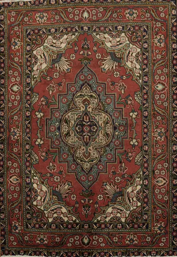 Vintage Elegance Tabriz Persian Rug 4x6