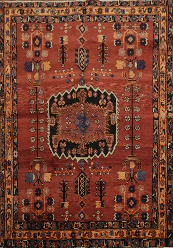 Vegetable Dye Shiraz Persian Rug 5x7