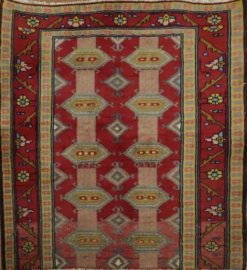 Culturally Inspired Geometric Tabriz Persian Rug 3x3