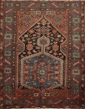 Traditional Hamedan Persian Rug 5x6