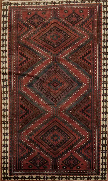 Geometric Vintage Lori Persian Area Rug 5x8