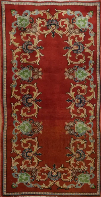 Baroque Style Kerman Persian Rug 2x4
