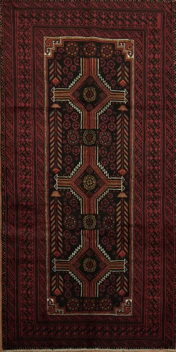 Traditional Balouch Persian Rug 4x7