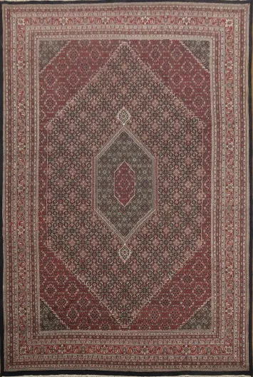 Geometric Classic: Bidjar Oriental Large Rug 12x18