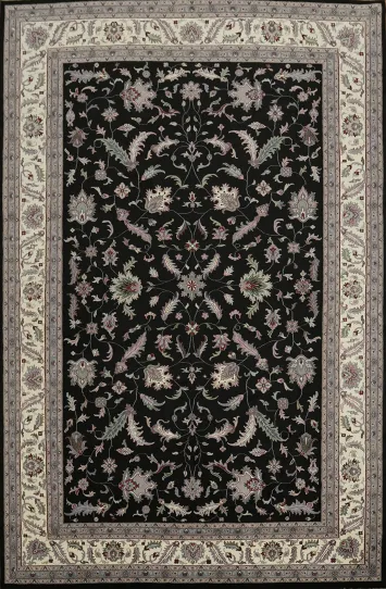 Luxurious Floral Pattern Kashan Rug Perfect for Sophisticated Interiors 12x18