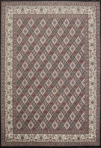Sophisticated Tabriz  Area Rug with Ornate Border and Floral Accents 12x18