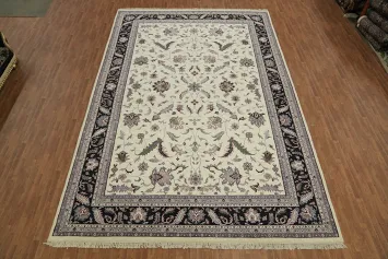 All Over Floral Oriental Kashan Rug 12x18