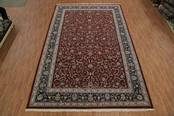 Luxurious Burgundy Kashan Oriental Large Rug 12x18