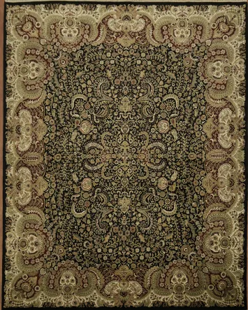 Luxurious Wool Agra Oriental Large Rug 12x15