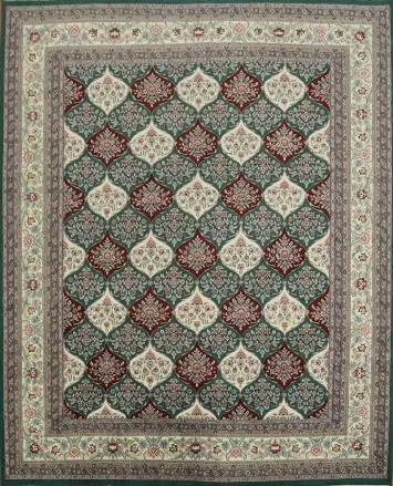 Over Sized Traditional Garden Tabriz Rug  12x15