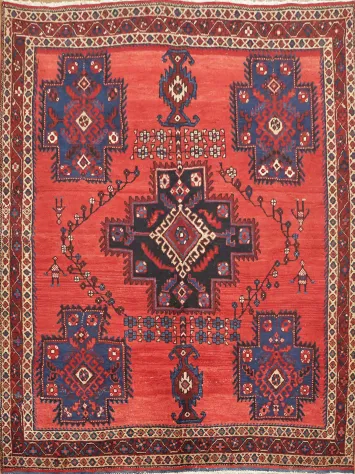 Traditional Sirjan Persian Rug 5x7