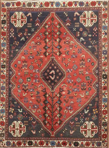 Marvelous Red Shiraz Persian Rug 4x5