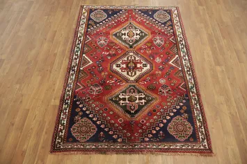 Tribal Geometric Shiraz Persian Rug 4x6
