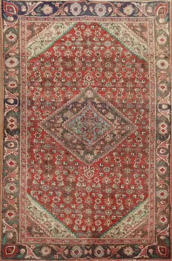 Persian Geometric Tabriz Rug  4x6