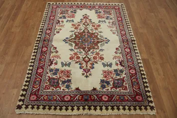 Classic Floral Medallion Tabriz Rug 3x5