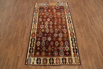 Cultural Elegance: Traditional Shiraz Persian Area Rug 5x8
