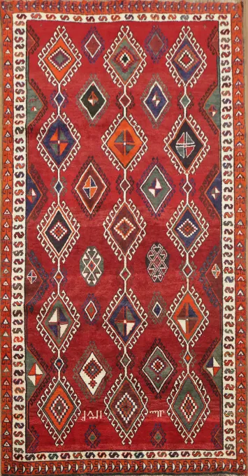 Tribal Geometric Traditional Wool Shiraz  5x9