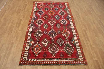Tribal Geometric Traditional Wool Shiraz  5x9