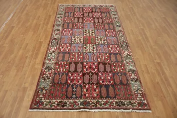 Colorful Garden Design Bakhtiari Persian Area Rug 5x9