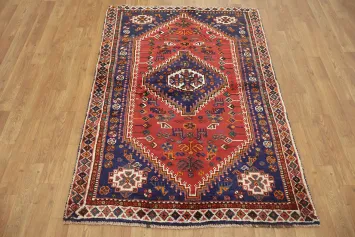 Vibrant Vintage Shiraz Persian Rug 3x5