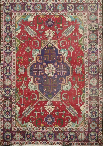 Floral Persian Tabriz Persian Rug 4x6