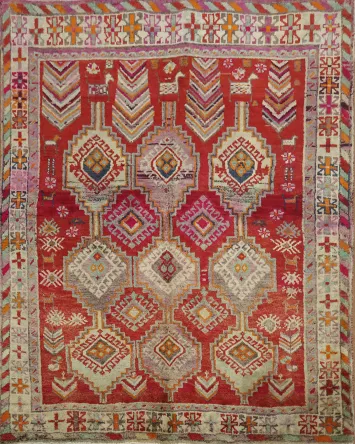 Tribal Geometric Wool Lori Persian Rug 4x5