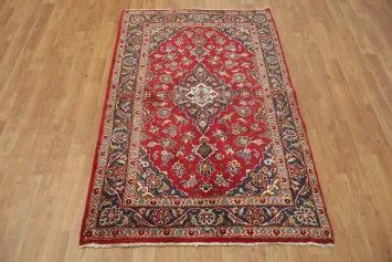Elegant Red Kashan Persian Rug 3x5