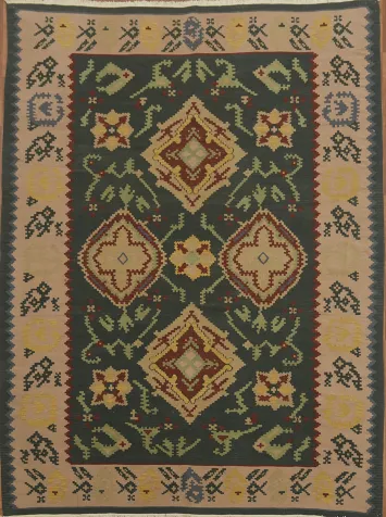 Oriental Chinese Kilim Area Rug 9x12