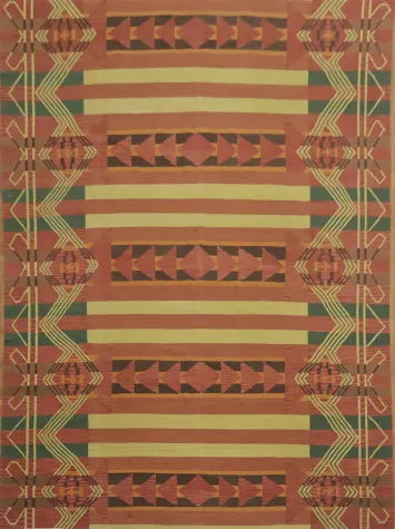 Geometric Tribal Oriental Kilim Area Rug 9x12