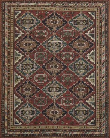 Rustic Charm Meets Artistry Oriental Sumak Area Rug 8x10