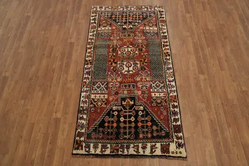 Geometric Tribal Persian Shiraz Area Rug 3x7