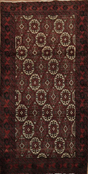 Intricately Designed Traditional Persian Balouch Area Rug 3x6