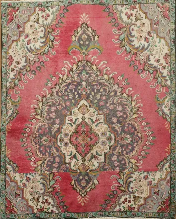 Traditional Medallion Traditional Persian Tabriz Area Rug 5x6