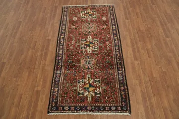 Vintage Tribal Traditional Persian Gharajeh Area Rug 4x8