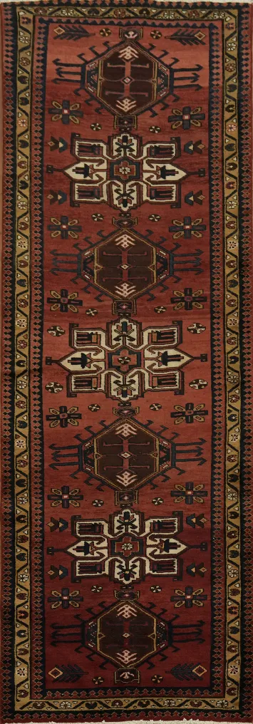 Elegant Handmade Ardebil Runner with Intricate Oriental Motifs 3x10