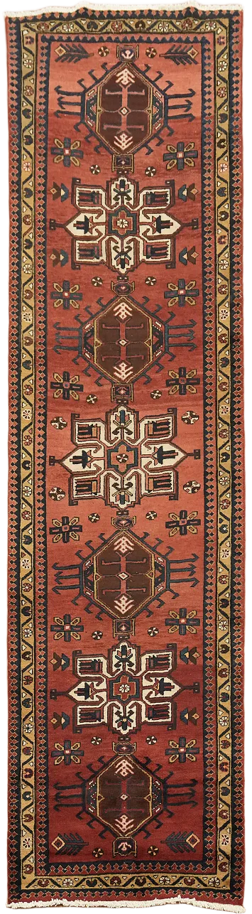 Elegant Handmade Ardebil Runner with Intricate Oriental Motifs 3x10