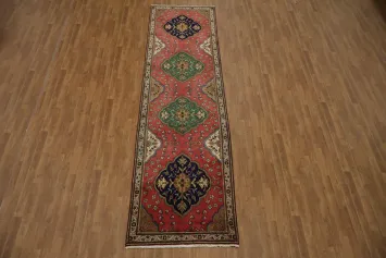 Traditional Floral Tabriz Persian Runner Rug 3x13