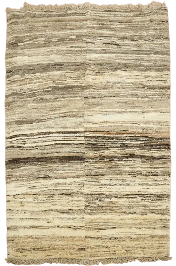 Modern 4x5 Gabbeh Zolanvari Shiraz Persian Area Rug