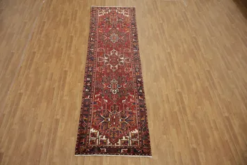 Vintage Heriz Persian Runner Rug 3x12