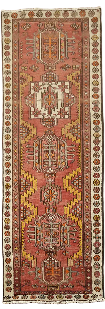 Colorful Oriental Rug Adding a Pop of Bohemian Flair to Your Space 3x8