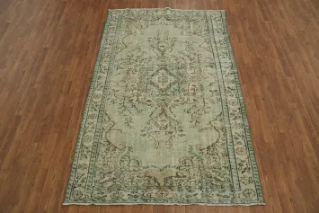 Intricate Floral Anatolian Oriental Area Rug 5x9