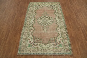 Vintage Ottoman Anatolian Oriental Area Rug 5x9