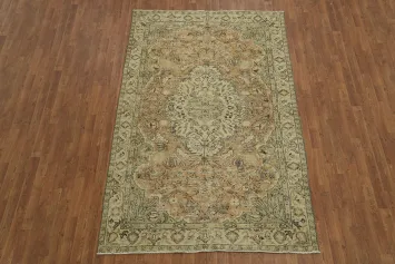 Traditional Anatolian Oriental Area Rug 6x9