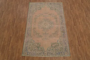Vintage Distressed Anatolian Oriental Area Rug 6x10