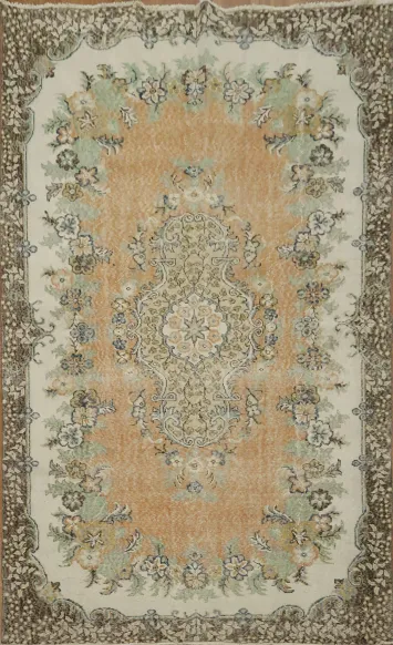Luxurious Oriental Anatolian Distressed Area Rug 6x9