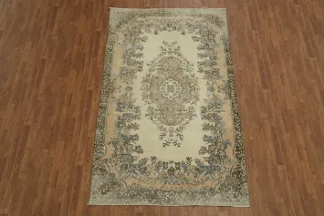 Distressed Anatolian Oriental Area Rug 6x9