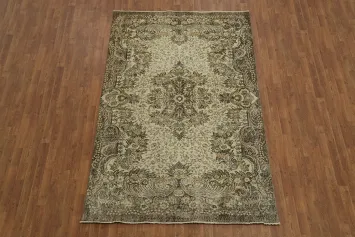 Vintage Distressed Anatolian Oriental Area Rug 6x9